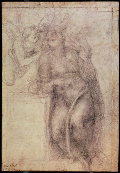 Study for the Annunciation, 1547 by Michelangelo Buonarroti